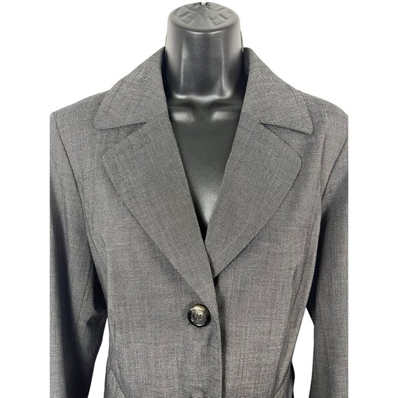 Women’s cropped and Lined business jacket size 12 gray - Picture 4 of 15